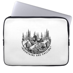 Housse Pour Ordinateur Portable Cadeau Camper Les Montagnes Appelent Anniversair