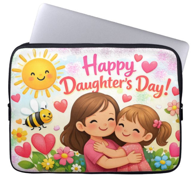 HOUSSE POUR ORDINATEUR PORTABLE CADEAU D'AMOUR POUR FILLE (Devant)