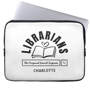 Housse Pour Ordinateur Portable Cadeau de citation amusant pour bibliothécaires am
