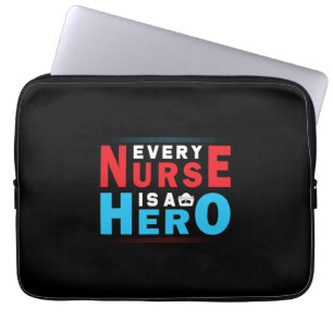 Housse Pour Ordinateur Portable Cadeau infirmière   Chaque Infirmière Est Un Héros
