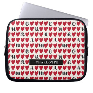 Housse Pour Ordinateur Portable Cadeau minimaliste Amour Motif Ordinateur portable