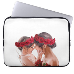 Housse Pour Ordinateur Portable Cadeau Personnalisé Floral Chaleureux