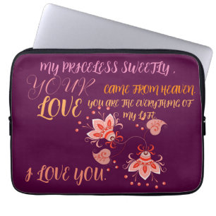HOUSSE POUR ORDINATEUR PORTABLE CADEAU POUR MAMAN, SOEUR, FILLE, AMIE, PETITE AMIE