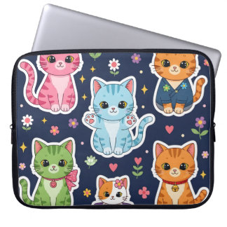 Housse Pour Ordinateur Portable Cadeaux mignons de chats Kawaii Neko drôles pour a