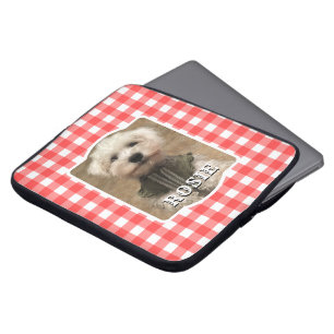 Housse Pour Ordinateur Portable Cadre Photo Personnalisé Pays Buffalo Rouge Check