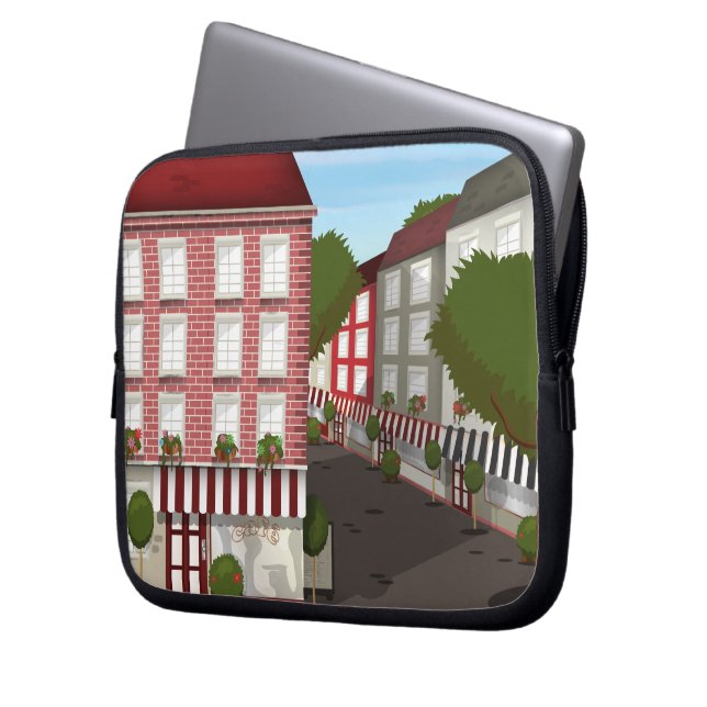 Housse Pour Ordinateur Portable café (devant gauche)