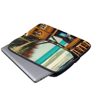 Housse Pour Ordinateur Portable Cafe Bar de la plage de Bali