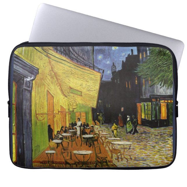 Housse Pour Ordinateur Portable Café nocturne de Van Gogh (Devant)