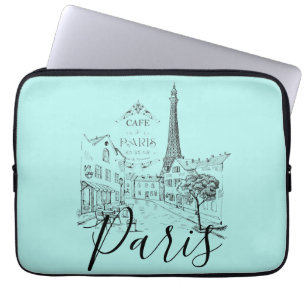 Housse pour ordinateur portable Cafe Paris