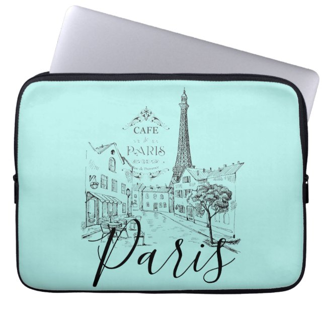 Housse pour ordinateur portable Cafe Paris (Devant)