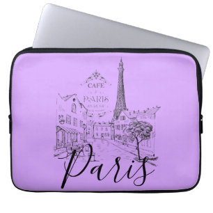 Housse pour ordinateur portable Cafe Paris