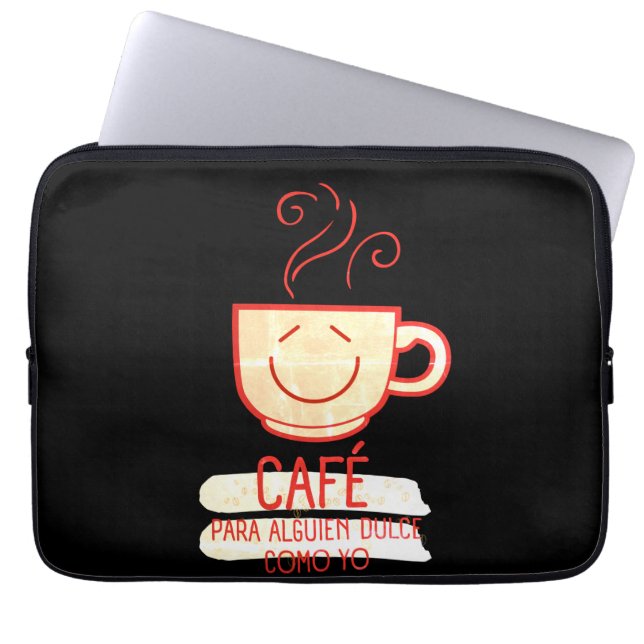 Housse Pour Ordinateur Portable Café y Dulce (Devant)