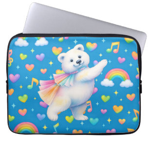 Housse Pour Ordinateur Portable Cahier ours polaire dansant Zarah