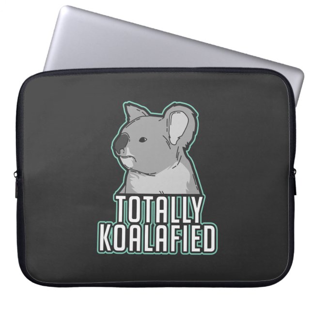 Housse Pour Ordinateur Portable Calembour - totalement Koalafied (Devant)