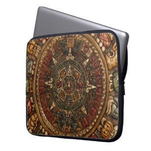 Housse Pour Ordinateur Portable Calendrier maya et aztèque par Grassrootsdesigns4