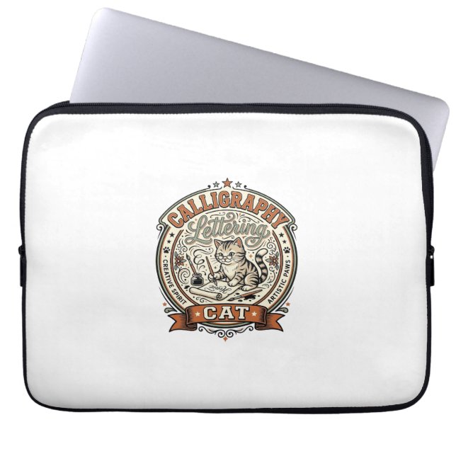 Housse Pour Ordinateur Portable Calligraphie Lettre Chaton Calligraphie Lettre Ca (Devant)