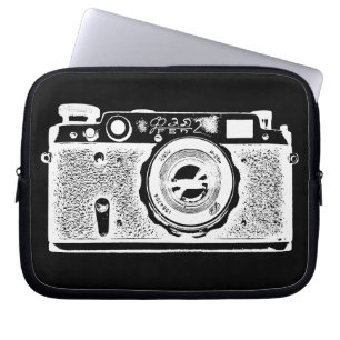 Housse Pour Ordinateur Portable Caméra russe - en négatif