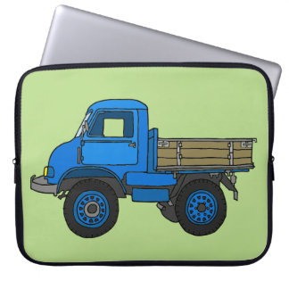 Housse Pour Ordinateur Portable Camion bleu