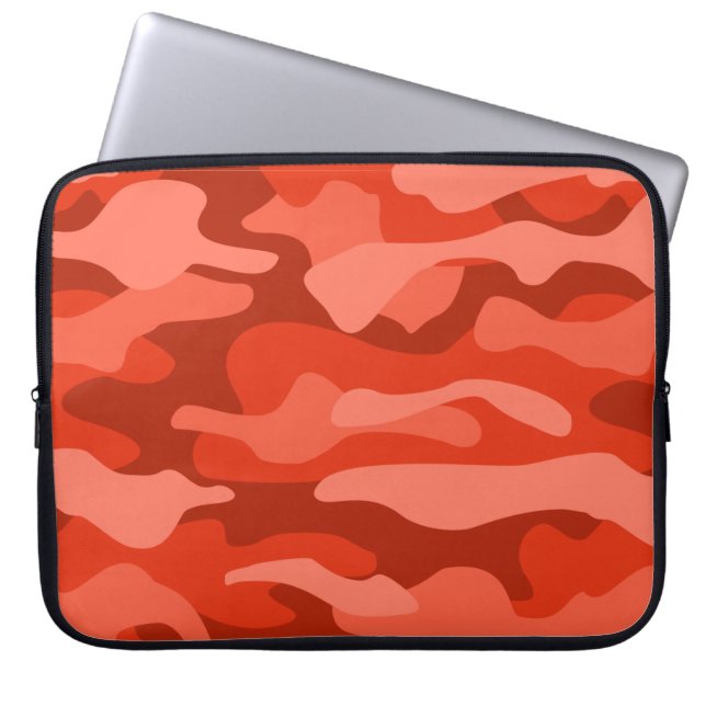 Housse Pour Ordinateur Portable Camo monochrome Soda orange (Devant)