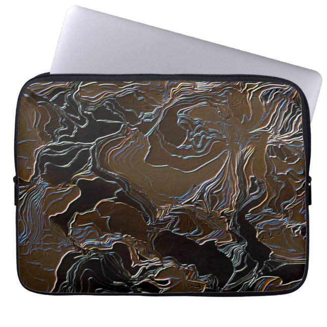 Housse Pour Ordinateur Portable Camouflage Brown métallique (Devant)