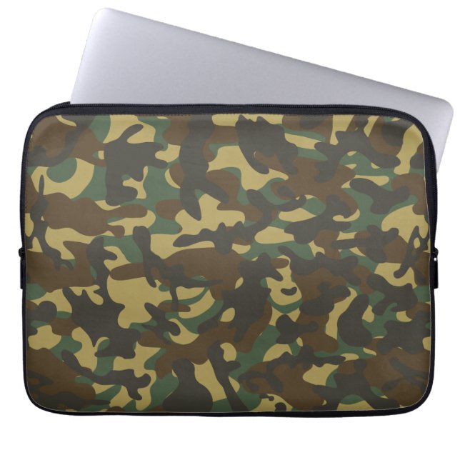 Housse Pour Ordinateur Portable Camouflage de forêt  (Devant)