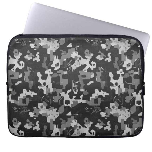 Housse Pour Ordinateur Portable Camouflage Pixel Stealth (Devant)