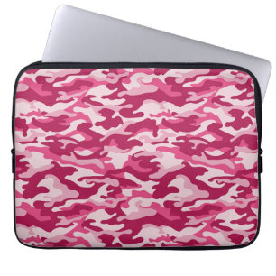 Housse Pour Ordinateur Portable Camouflage rose