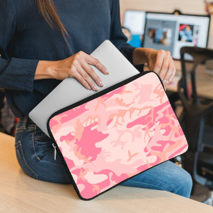 Housse Pour Ordinateur Portable Camouflage rose, Armée