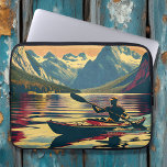 Housse Pour Ordinateur Portable Camping vintage Homme Kayak<br><div class="desc">Des couleurs assez vintages pour donner un sentiment nostalgique à cette image d'un homme qui pagaie un kayak au coucher du soleil sur un lac avec un joli arrière - plan de montagne se réfléchissant dans l'eau.</div>