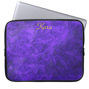 Housse Pour Ordinateur Portable Canines cachées/Manche de bureau en noix violette