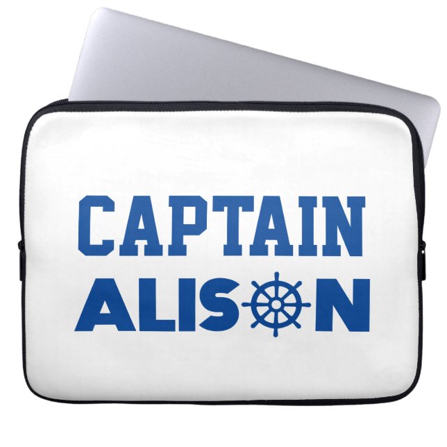 Housse Pour Ordinateur Portable Capitaine Alison (Devant)