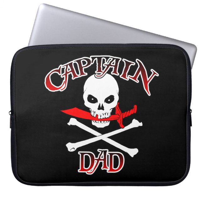 Housse Pour Ordinateur Portable Capitaine papa (Devant)
