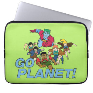 Housse Pour Ordinateur Portable Capitaine Planète et les Planètes - Allez Planète