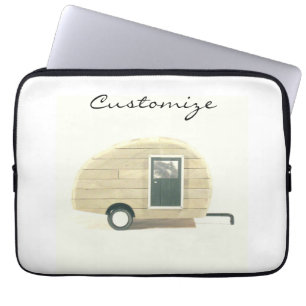 Housse Pour Ordinateur Portable caravane vintage en lacet gypsy caravane