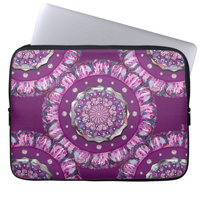 Housse Pour Ordinateur Portable Cardinal Red Rosace (Devant)