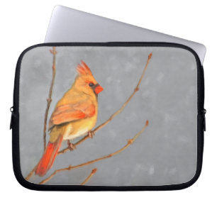 Housse Pour Ordinateur Portable Cardinal sur la peinture de branche - Art original