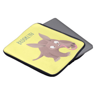 Housse Pour Ordinateur Portable Caricature amusante de Aardvark