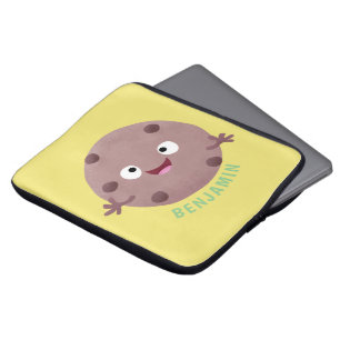 Housse Pour Ordinateur Portable Caricature de biscuit à puce en chocolat