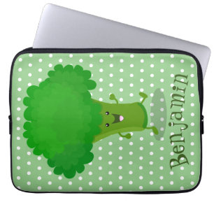 Housse Pour Ordinateur Portable Caricature de brocoli dansant Cute kawaii