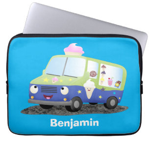 Housse Pour Ordinateur Portable Caricature de camion de glace joli
