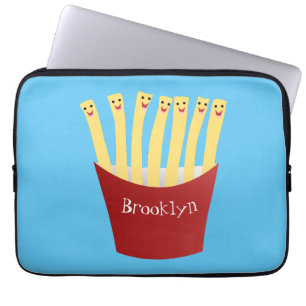 Housse Pour Ordinateur Portable Caricature de frites Cute kawaii fast food