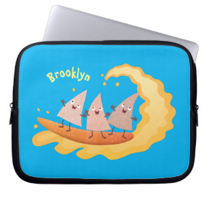 Housse Pour Ordinateur Portable Caricature de surf pour chips de maïs mignonette n