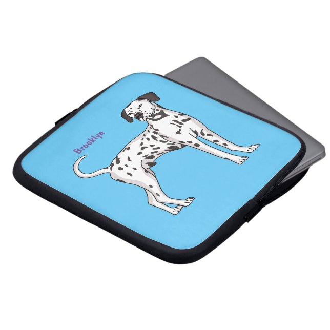 Housse Pour Ordinateur Portable Caricature pour chien dalmate (Devant haut)