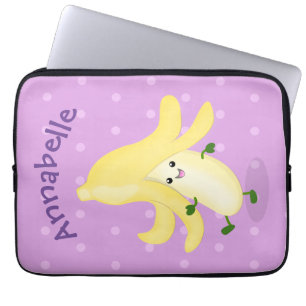 Housse Pour Ordinateur Portable Caricature sur la banane de Cute kawaii