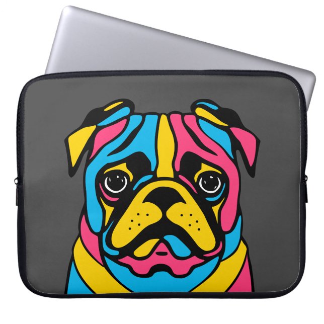 Housse Pour Ordinateur Portable carlin 3 tons personnalisable (Devant)