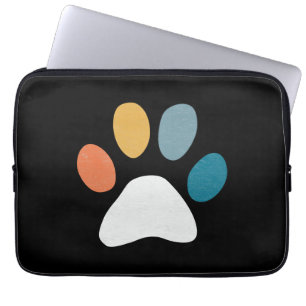 Housse Pour Ordinateur Portable Carlin Chien Empreinte de patte animal patte chien
