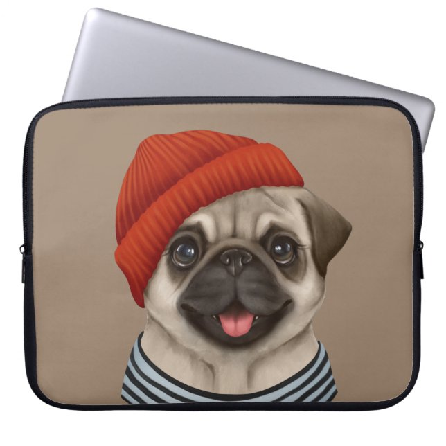 Housse Pour Ordinateur Portable Carlin en casquette rouge (Devant)