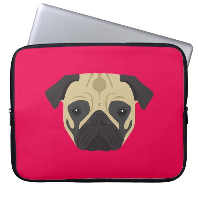 Housse Pour Ordinateur Portable Carlin rose (Devant)