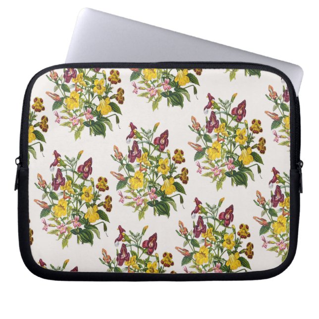 Housse Pour Ordinateur Portable Carnaval des fleurs (Devant)