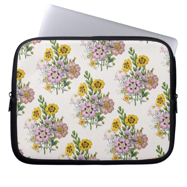 Housse Pour Ordinateur Portable Carnaval des fleurs (Devant)